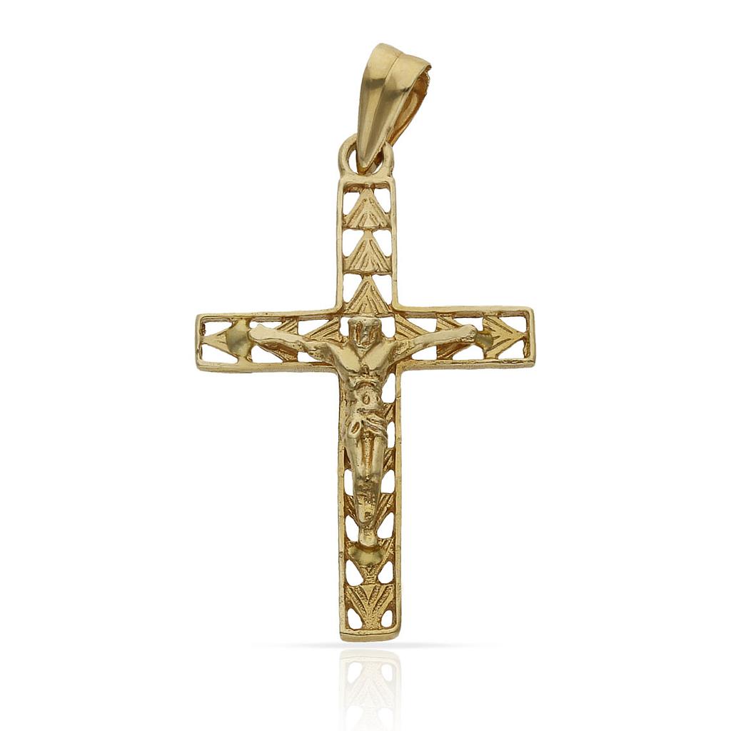 CRUZ ORO 18KL CRISTO - 18X28MM - Peso: 1.70 gr 