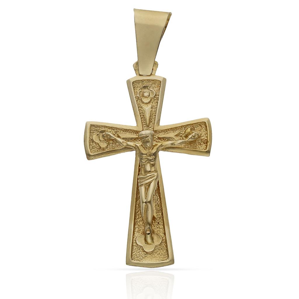 CRUZ ORO 18KL CRISTO - 18X30MM - Peso: 3.20 gr 