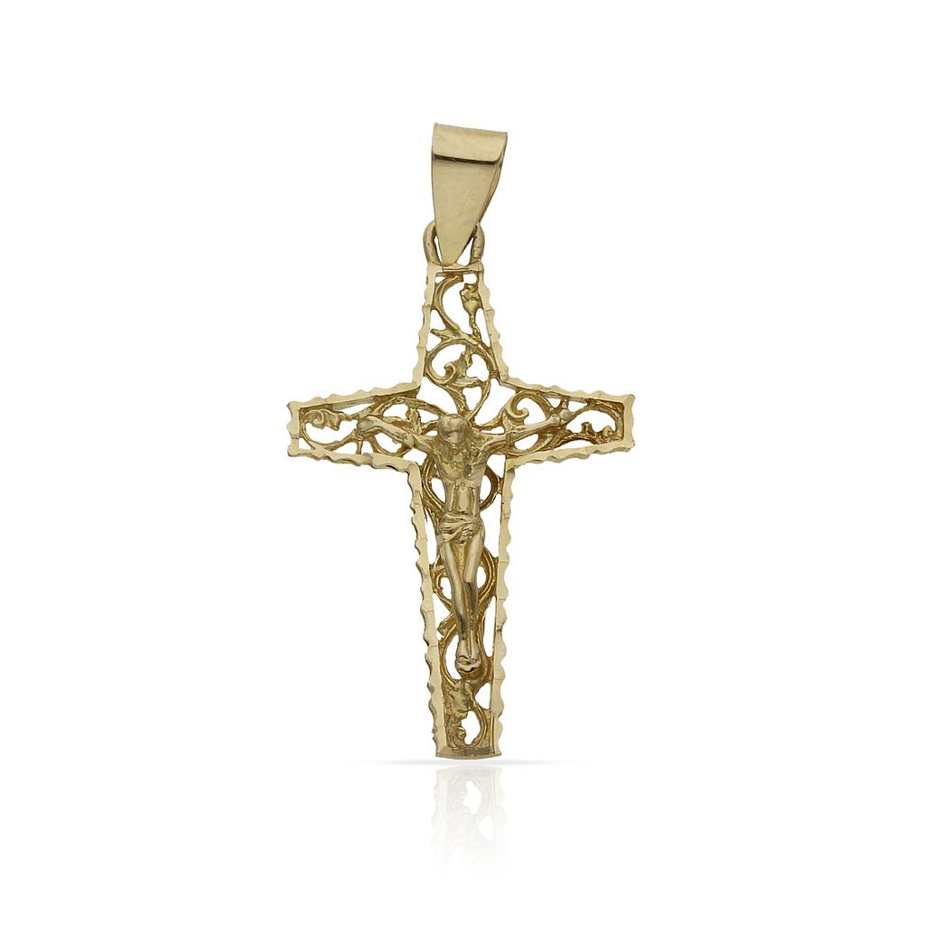 CRUZ ORO 18KL CRISTO - 19X32MM - Peso: 2.15 gr 