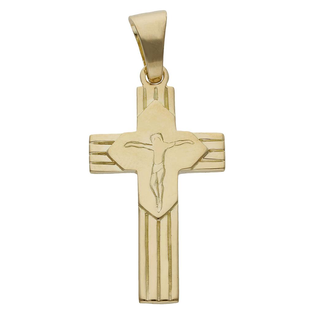 CRUZ ORO 18KL CRISTO - 19x35MM - Peso: 3.20 gr 