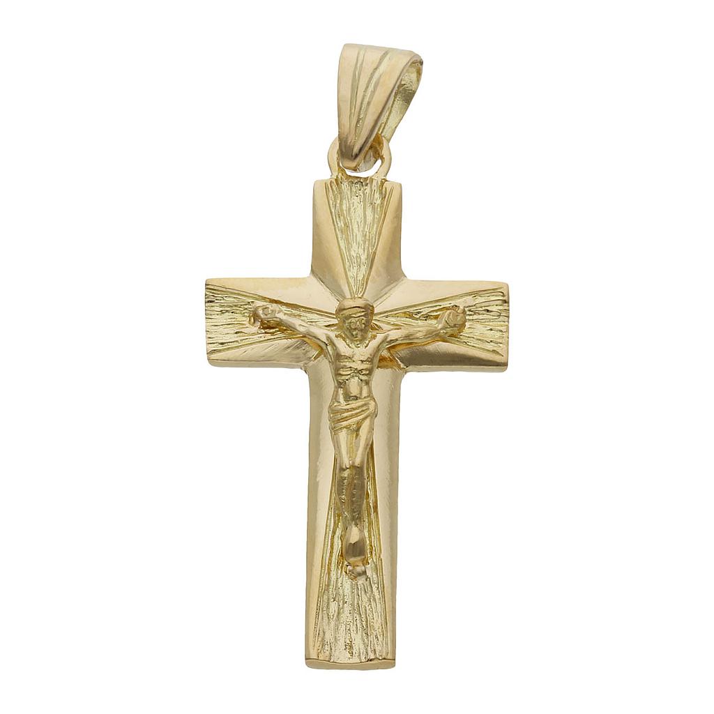 CRUZ ORO 18KL CRISTO - 19x35MM - Peso: 4.35 gr 