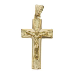 CRUZ ORO 18KL CRISTO - 19x35MM - Peso: 4.45 gr 