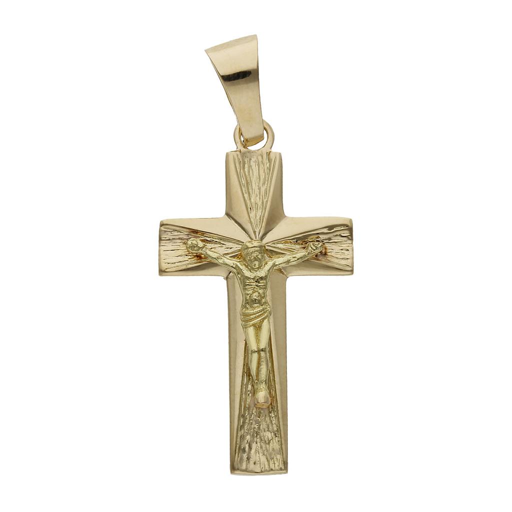 CRUZ ORO 18KL CRISTO - 19x35MM - Peso: 4.90 gr 
