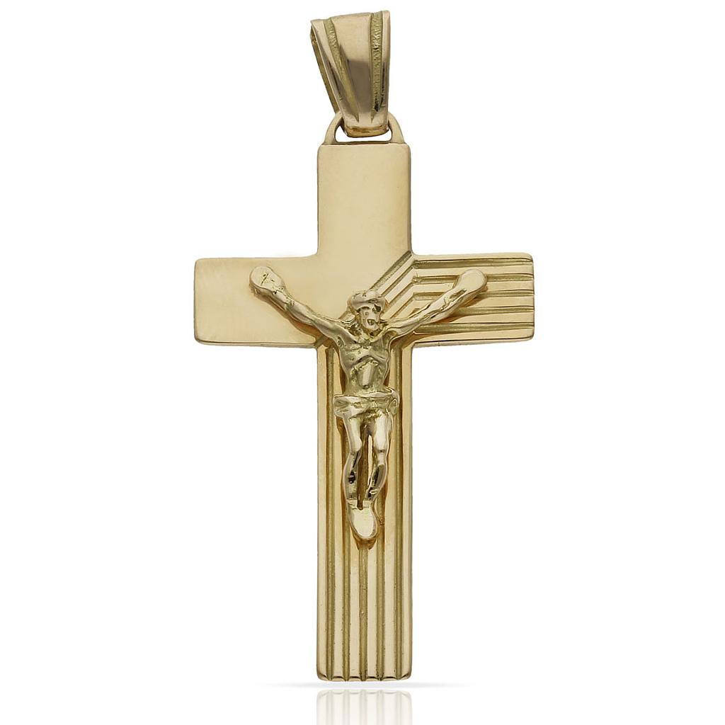 CRUZ ORO 18KL CRISTO - 20X36MM - Peso: 4.45 gr 