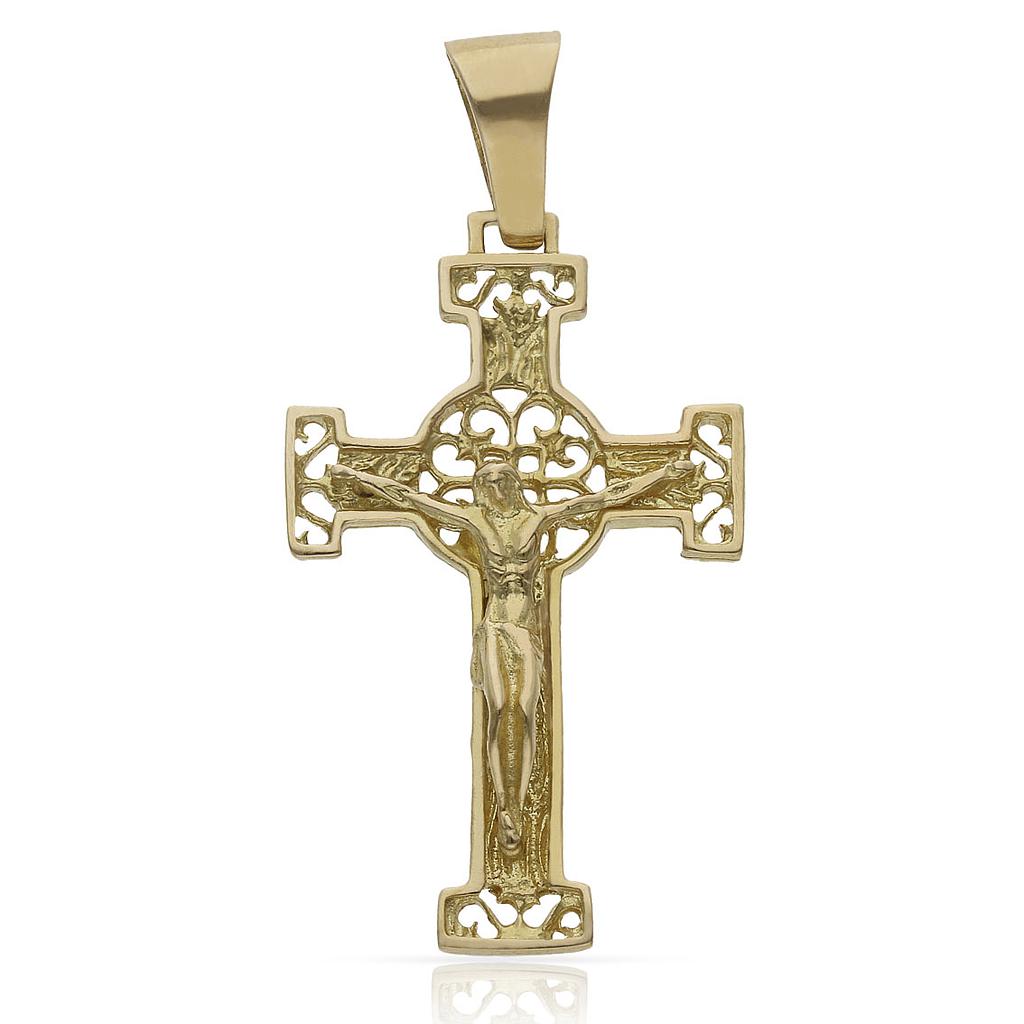 CRUZ ORO 18KL CRISTO - 21x35MM - Peso: 5.40 gr 