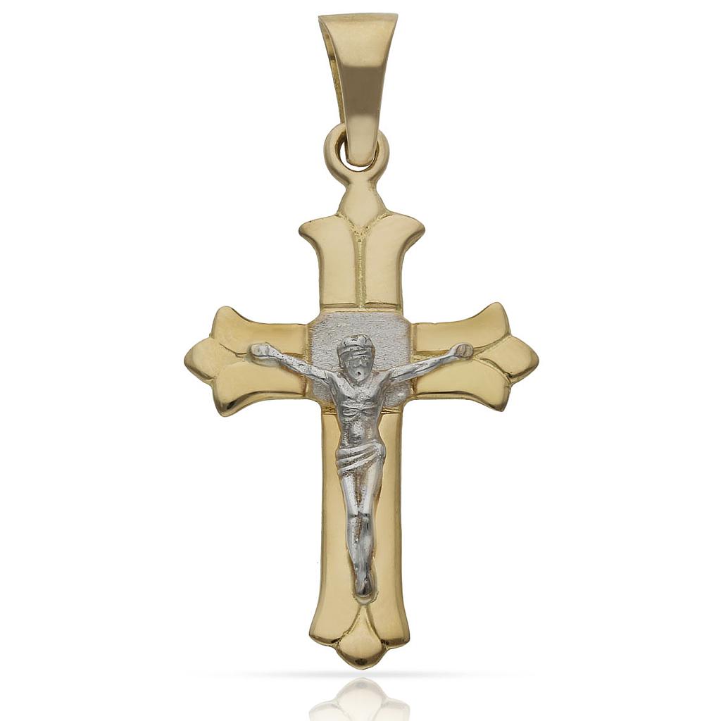 CRUZ ORO 18KL CRISTO - 22X36MM - Peso: 3.95 gr 