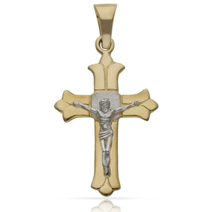 CRUZ ORO 18KL CRISTO - 22X36MM - Peso: 4.35 gr 