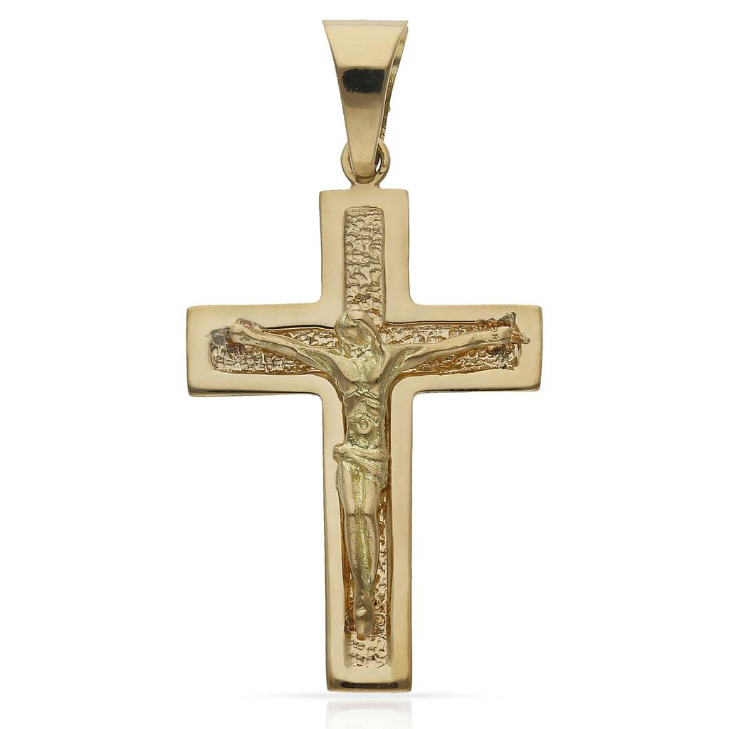 CRUZ ORO 18KL CRISTO - 23x36MM - Peso: 6.30 gr 