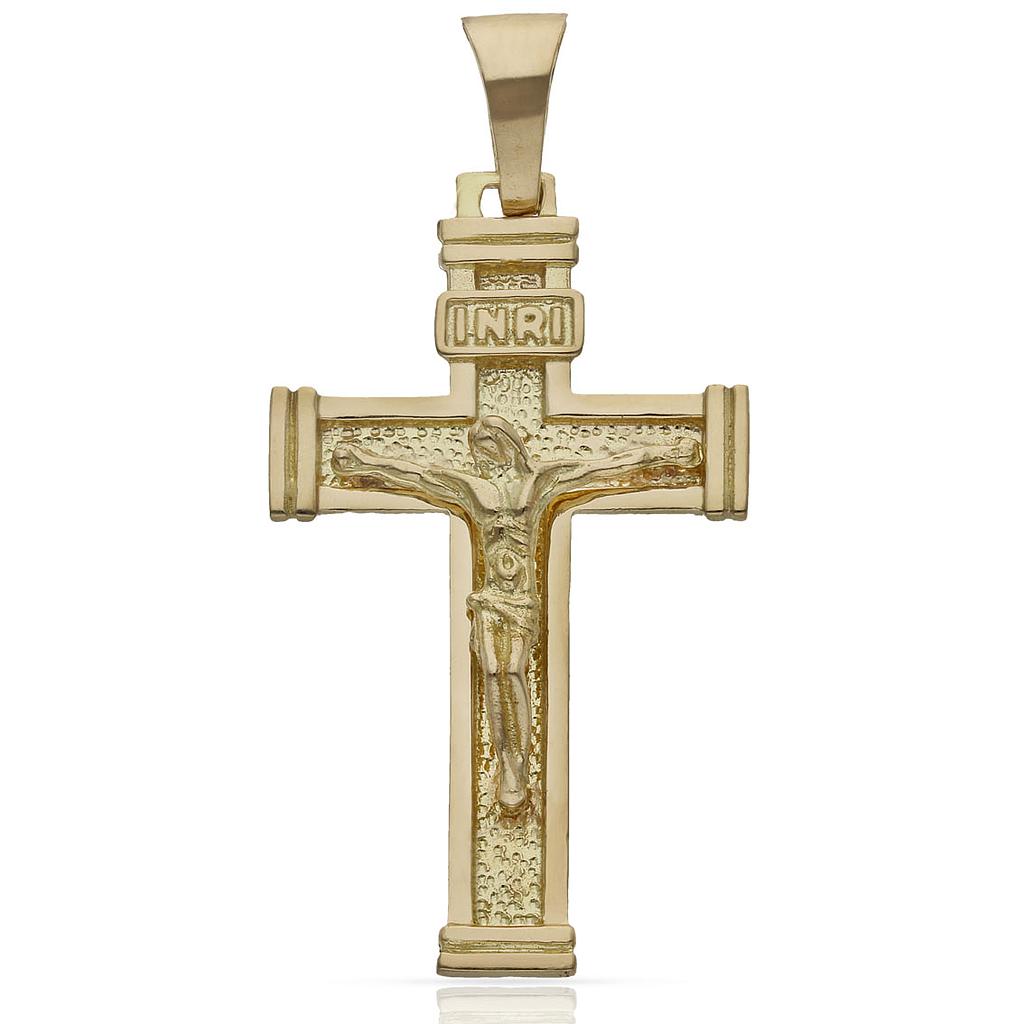 CRUZ ORO 18KL CRISTO - 24X41MM - Peso: 7.25 gr 