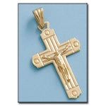 CRUZ ORO 18KL CRISTO - 25X40MM - Peso: 4.30 gr 