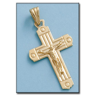 CRUZ ORO 18KL CRISTO - 25X40MM - Peso: 4.50 gr 