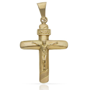 CRUZ ORO 18KL CRISTO - 26X37MM - Peso: 4.40 gr 