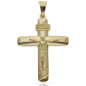 CRUZ ORO 18KL CRISTO - 32X45MM - Peso: 7.55 gr 