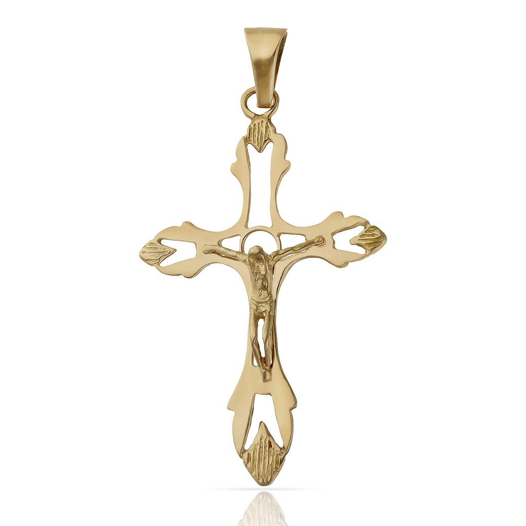 CRUZ ORO 18KL CRISTO - 32X50MM - Peso: 5.20 gr 