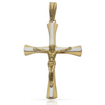 CRUZ ORO 18KL CRISTO BICOLOR - Peso: 3.20 gr 