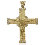 CRUZ ORO 18KL CRISTO CIRCONITAS - Peso: 11.20 gr 