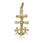CRUZ ORO 18KL DE CARAVACA - 13X26MM - Peso: 1.70 gr 