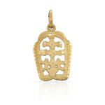 CRUZ ORO 18KL DE CARAVACA - 14X21MM - Peso: 1.40 gr 