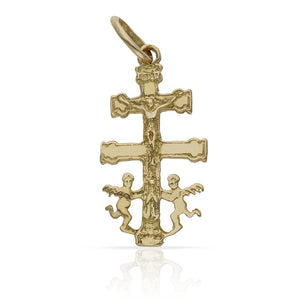 CRUZ ORO 18KL DE CARAVACA - 14X27MM - Peso: 2.05 gr 