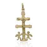 CRUZ ORO 18KL DE CARAVACA - 14X29MM - Peso: 1.85 gr 