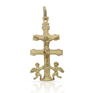 CRUZ ORO 18KL DE CARAVACA - 14X29MM - Peso: 1.85 gr 