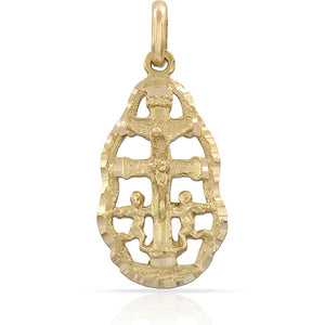 CRUZ ORO 18KL DE CARAVACA - 15X29MM - Peso: 3.05 gr 