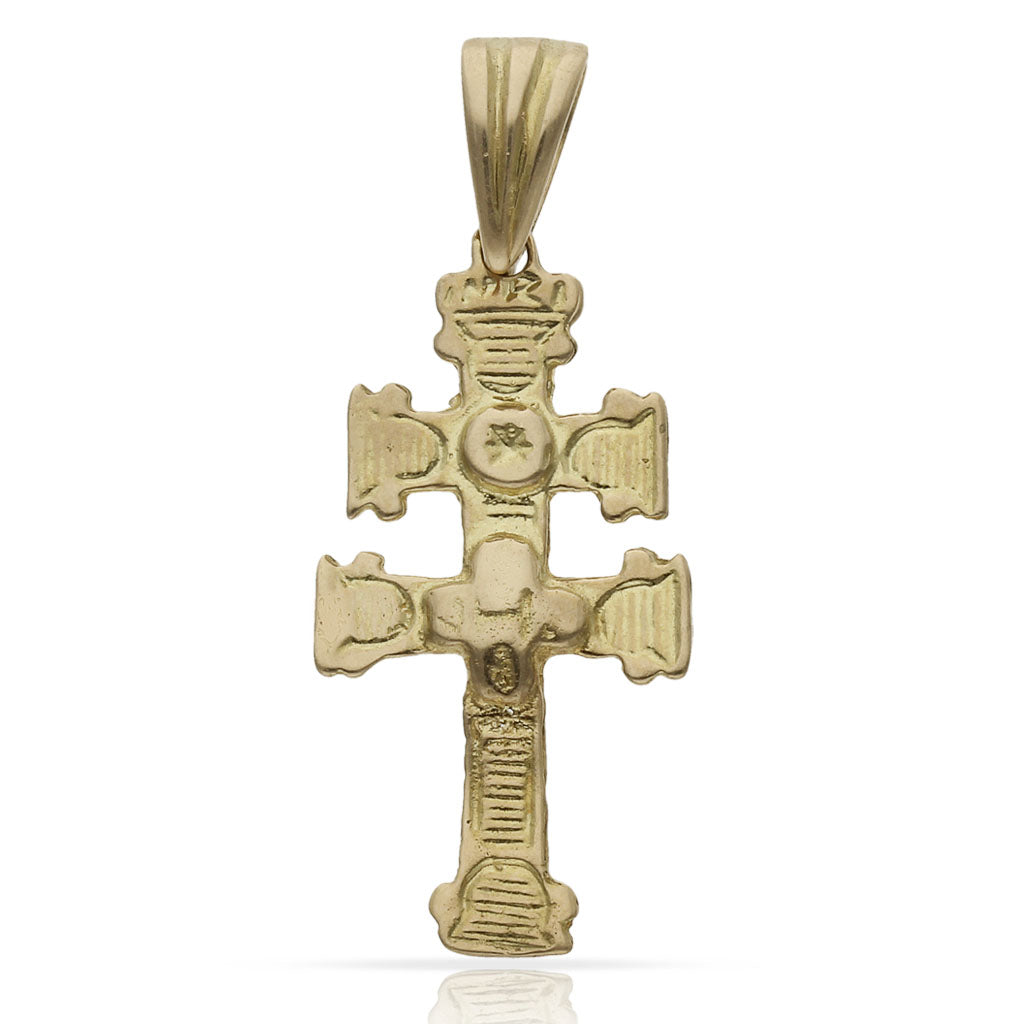 CRUZ ORO 18KL DE CARAVACA - 17X35MM - Peso: 3.20 gr 