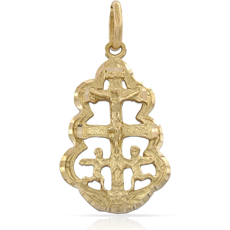 CRUZ ORO 18KL DE CARAVACA - 18X30MM - Peso: 3.70 gr 