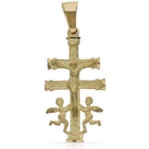 CRUZ ORO 18KL DE CARAVACA - 29X39MM - Peso: 4.25 gr 