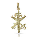 CRUZ ORO 18KL DEL LEGIONARIO -18X28MM - Peso: 2.90 gr 