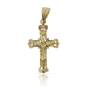 CRUZ ORO 18KL FILIGRANA CRISTO - 18x32MM - Peso: 2.55 gr 