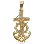 CRUZ ORO 18KL MARINERA CRISTO-18X35MM - Peso: 4.95 gr 