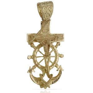 CRUZ ORO 18KL MARINERA CRISTO-27X52MM - Peso: 17.95 gr 
