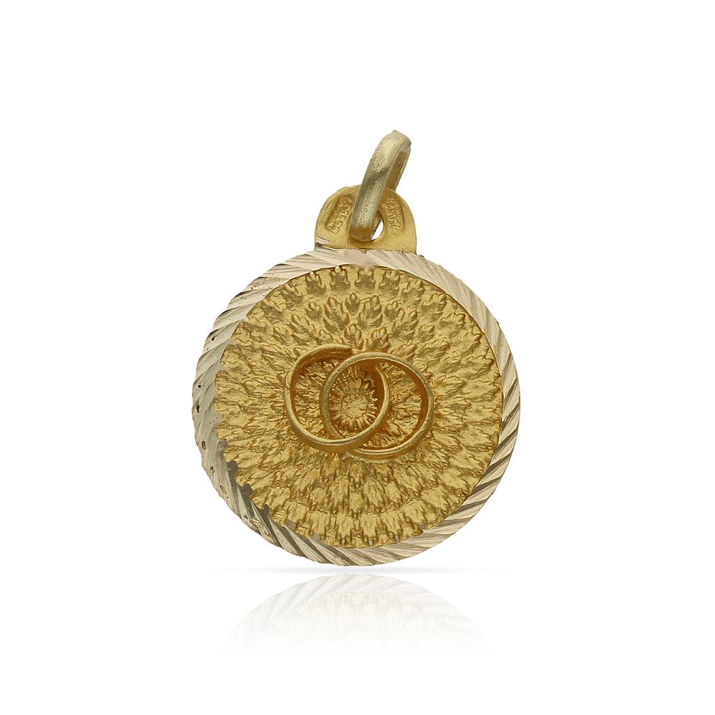 DISCO ORO 18KL ALIANZAS - 18MM - Peso: 2.45 gr 
