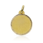 DISCO ORO 18KL TALLADO - 20MM - Peso: 2.25 gr 