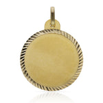 DISCO ORO 18KL TALLADO - 24MM - Peso: 2.95 gr 