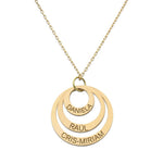 GARGANTILLA ORO 18KL 3 CIRCULOS - 20MM
