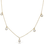 GARGANTILLA ORO 18KL 5 CIRCONITAS
