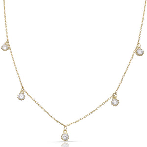 GARGANTILLA ORO 18KL 5 CIRCONITAS