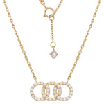 GARGANTILLA ORO 18KL ALIANZAS CIRCONITAS