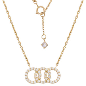 GARGANTILLA ORO 18KL ALIANZAS CIRCONITAS