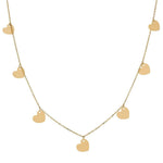 GARGANTILLA ORO 18KL CHARMS CORAZONES