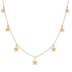 GARGANTILLA ORO 18KL CHARMS ESTRELLAS