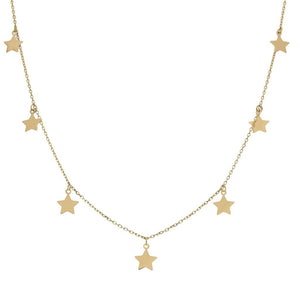 GARGANTILLA ORO 18KL CHARMS ESTRELLAS