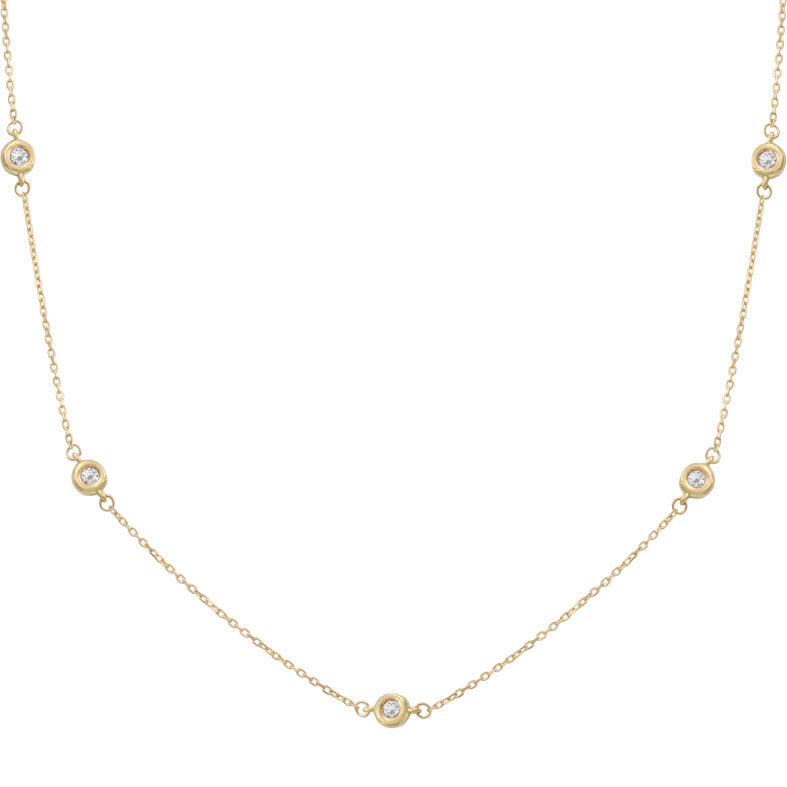 GARGANTILLA ORO 18KL CHATONES - 4.50MM