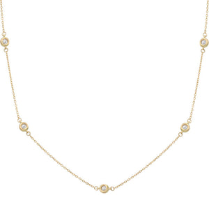 GARGANTILLA ORO 18KL CHATONES - 4.50MM