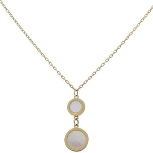 GARGANTILLA ORO 18KL CIRCULOS + NACAR