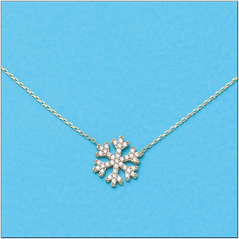 GARGANTILLA ORO 18KL COPO NIEVE CIRCONITAS