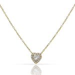 GARGANTILLA ORO 18KL CORAZON CIRCONITAS