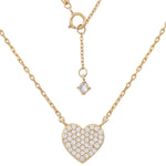 GARGANTILLA ORO 18KL CORAZON CIRCONITAS